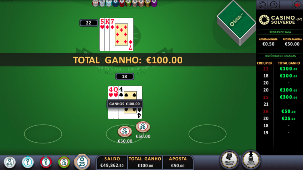 Blackjack Exclusive Solverde