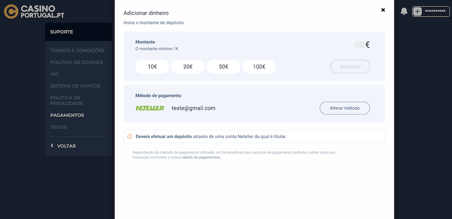 Neteller Casino Portugal
