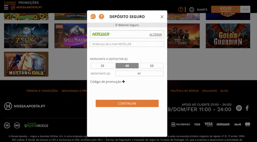 Neteller Nossa Aposta