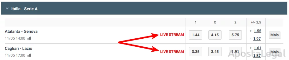 live stream betano