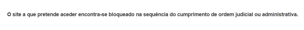 ordem judicial contra 1xBet
