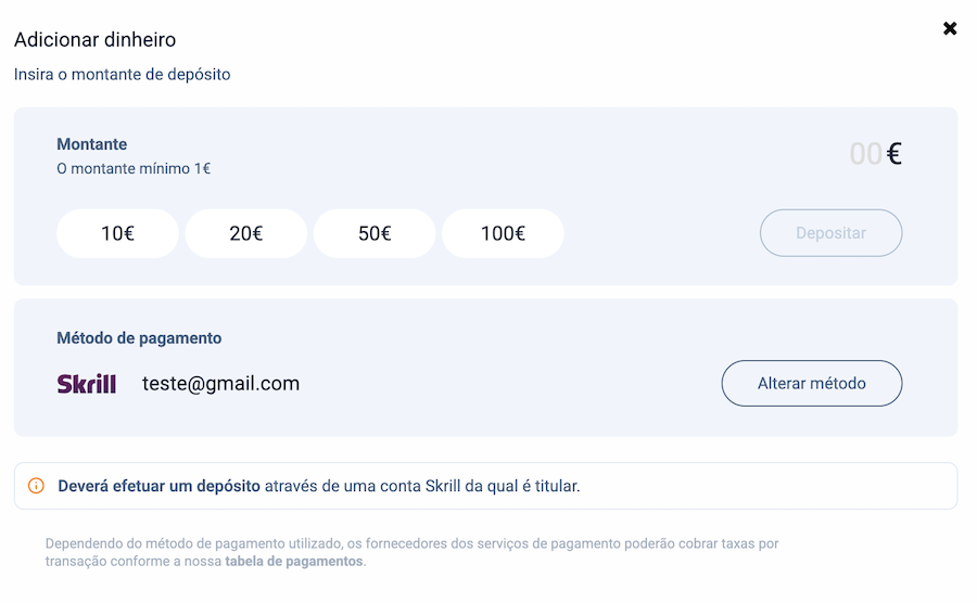 Skrill Casino Portugal