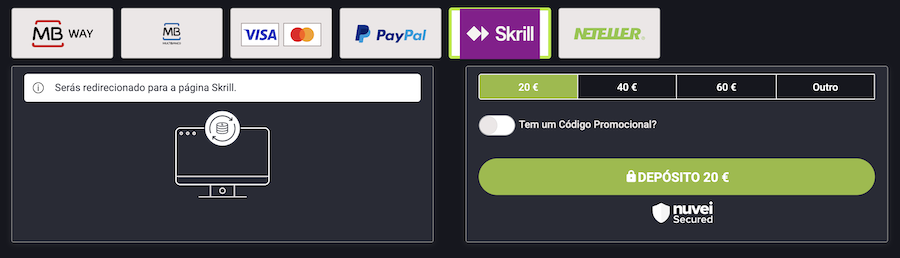 Skrill Placard Online