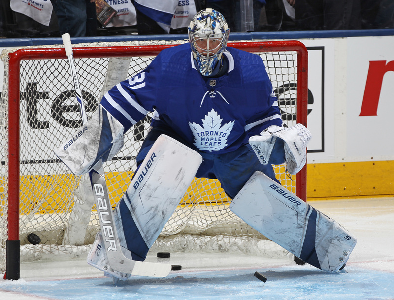guarda redes dos maple leafs na NHL