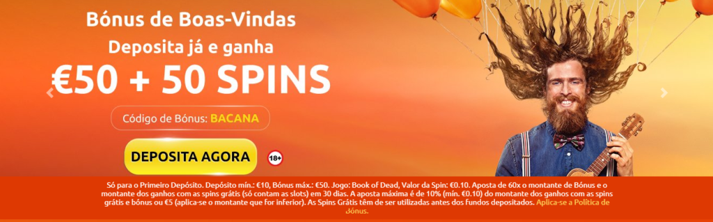 Bacana Play Bónus de Boas Vindas