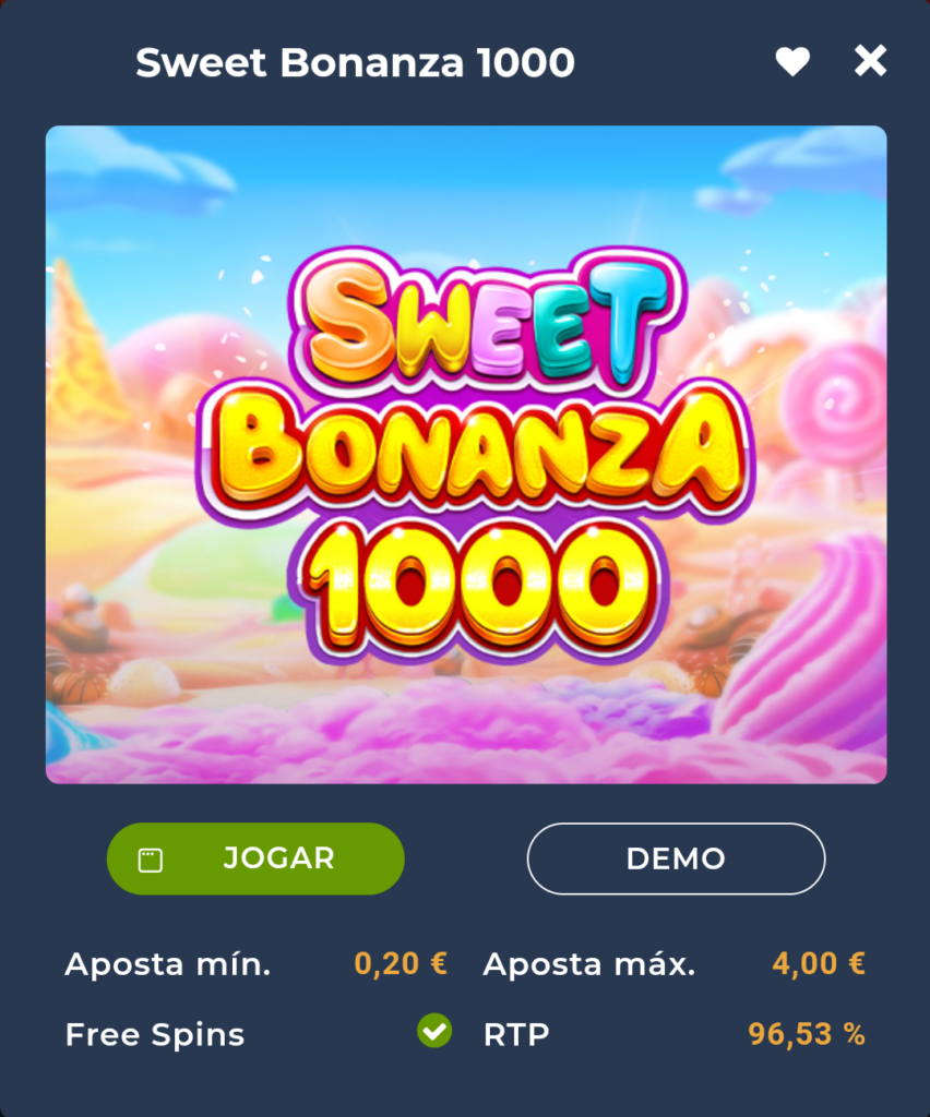 Slot Sweet Bonanza 1000 na Casino Portugal