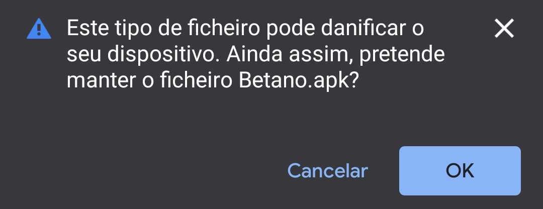 Download da App Betano - Autorização da Transferência