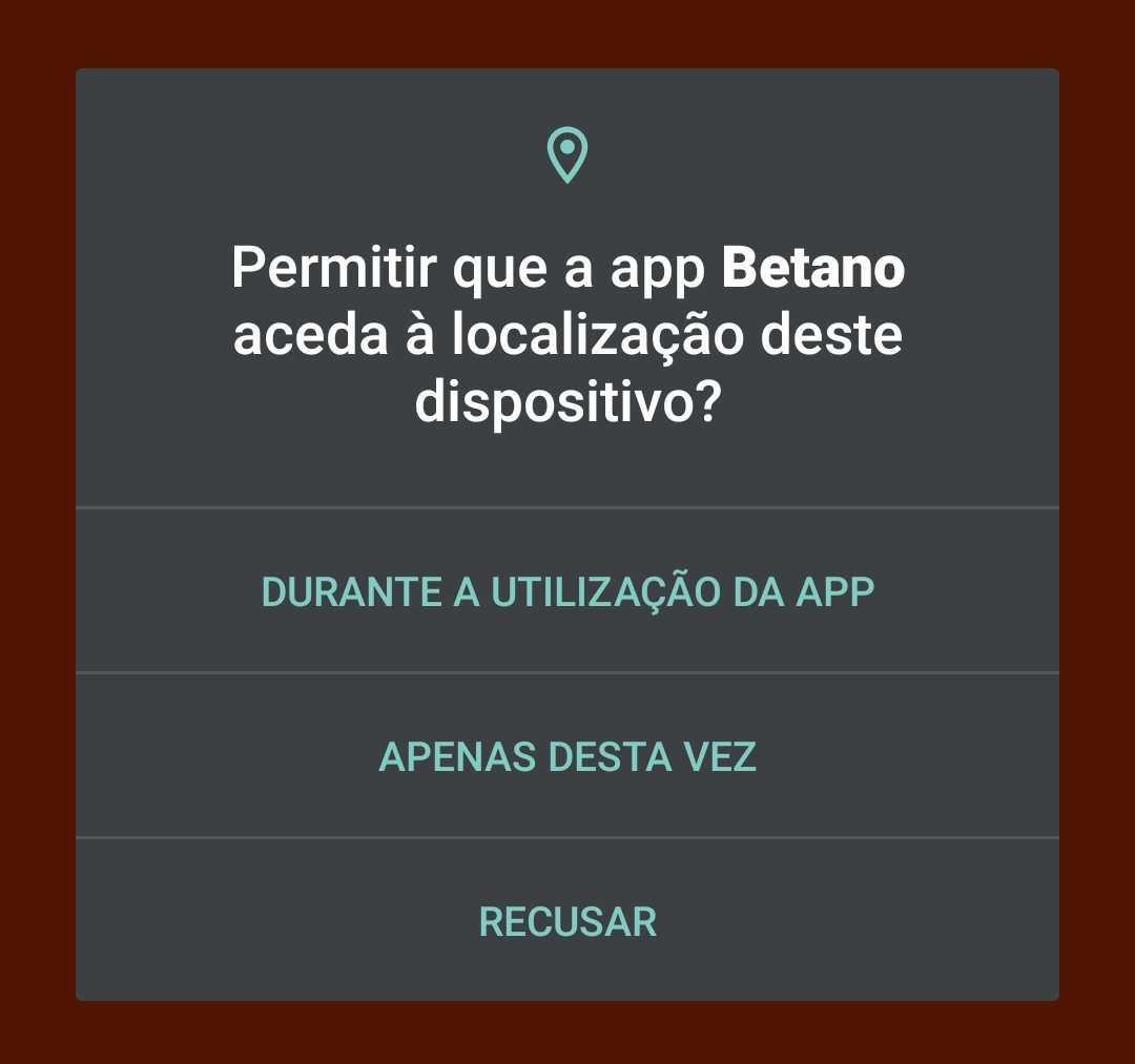 Download da App Betano - Localização