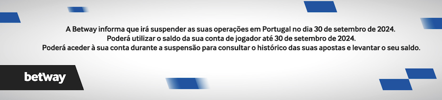 Aviso de suspensão Betway