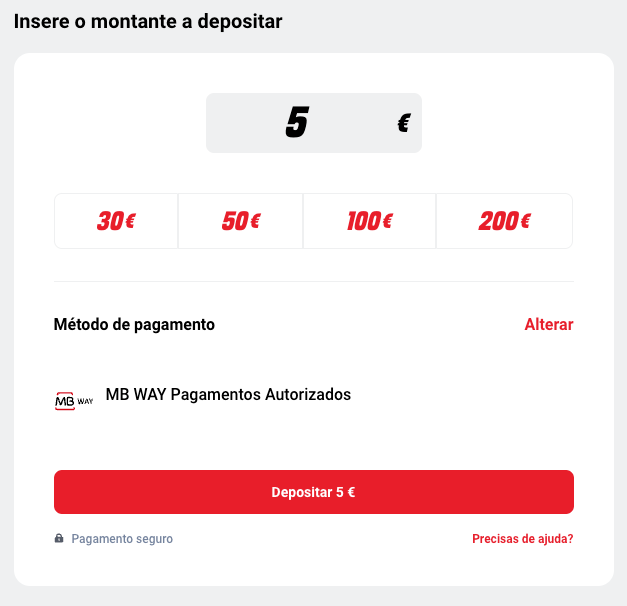 Depósito com levantamentos autorizados