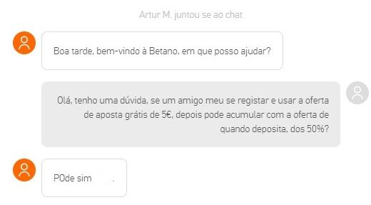 apoio cliente betano