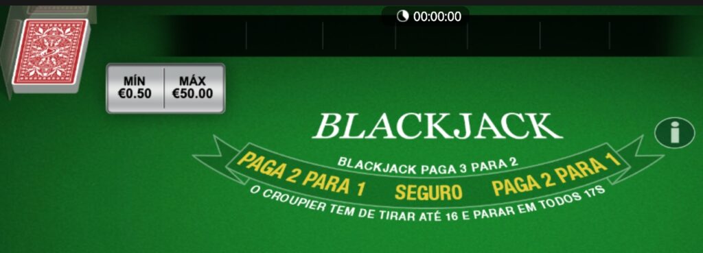 blackjack single hand normal no Placard - pt casino