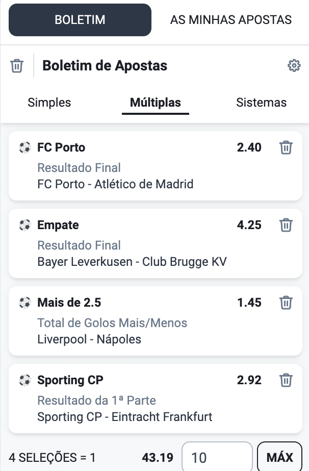 Apostas Múltiplas vs Apostas Combinadas - Como Funcionam?