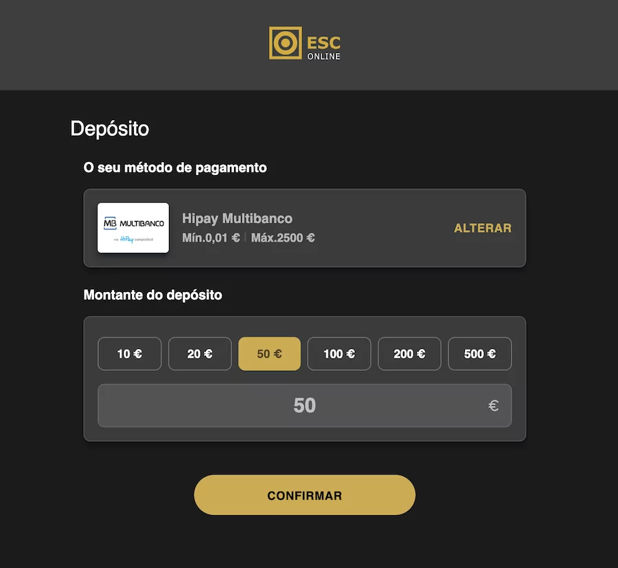 ESC Online e Multibanco