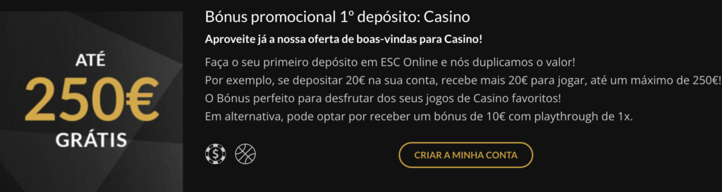 Análise à ESC Online - Ganha Bónus de Registo até 250€