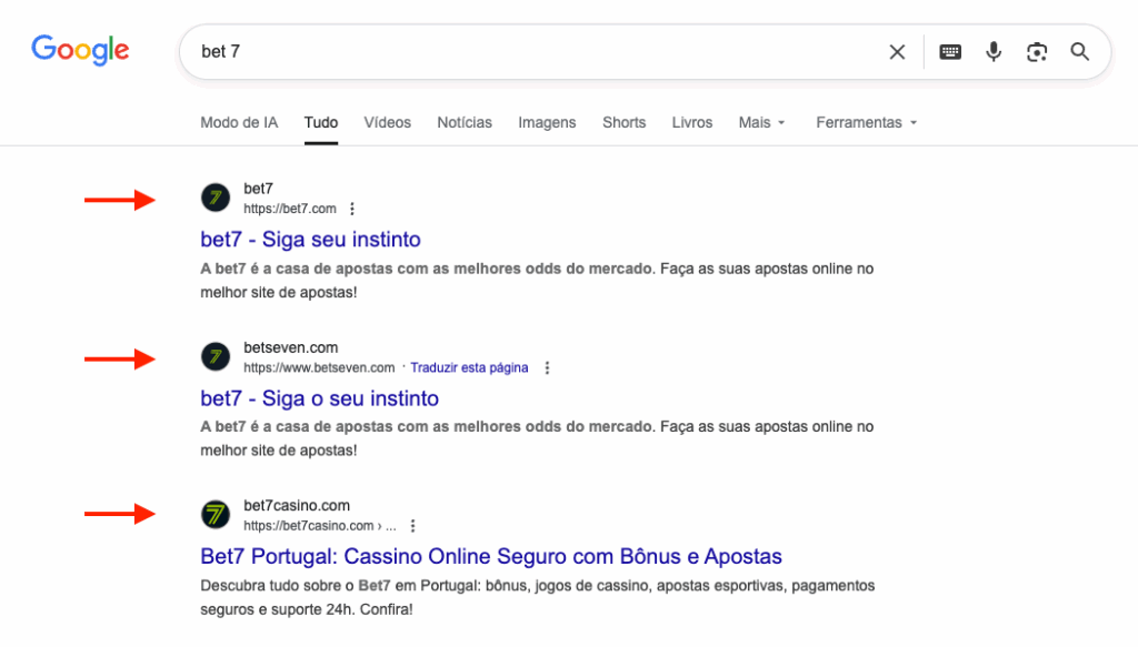 Páginas Falsas Bet7