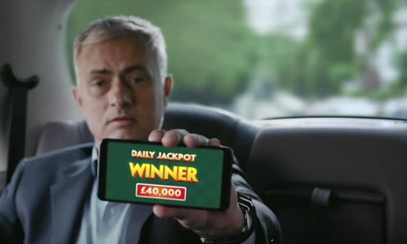 anúncio a jogo de casino da paddy power com jose mourinho