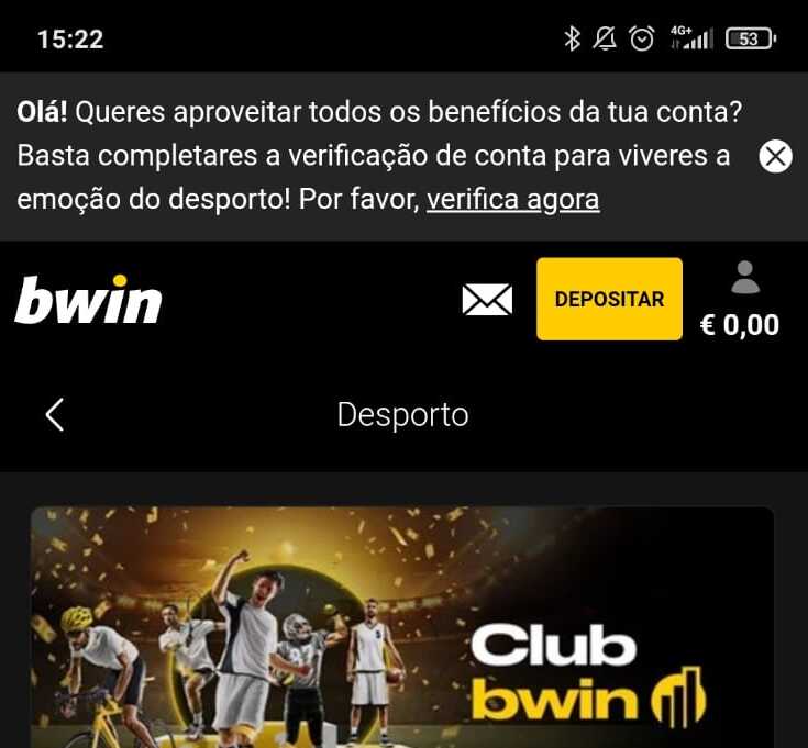 Promoções de apostas da Bwin na app