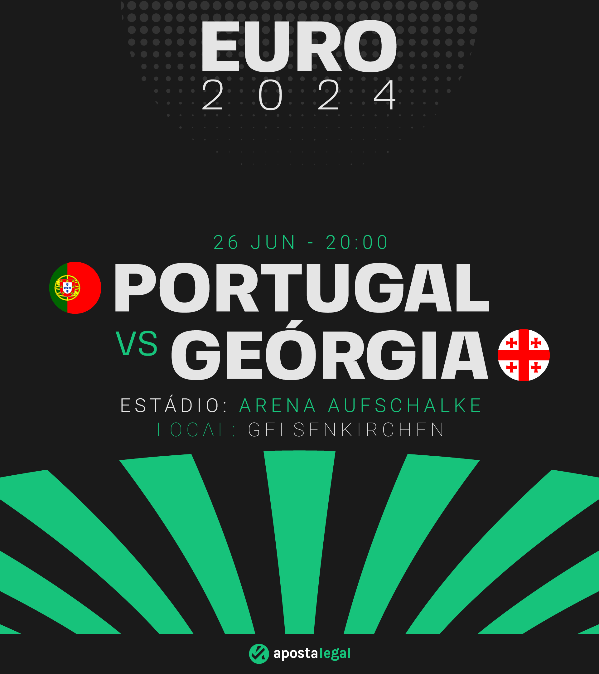 Prognósticos Geórgia vs Portugal no Euro 2024: Melhores Odds