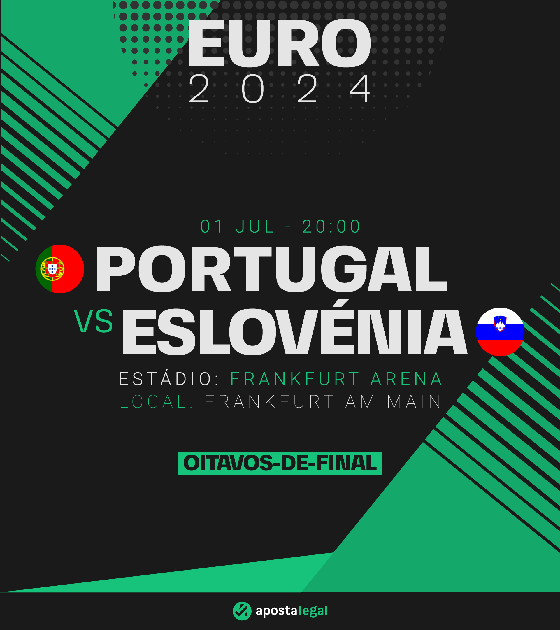 Prognósticos Portugal vs Eslovénia: Melhores Odds Euro 2024