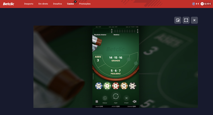 Banca Francesa no Casino Betclic