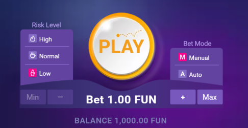 Modos de jogo no Plinko
