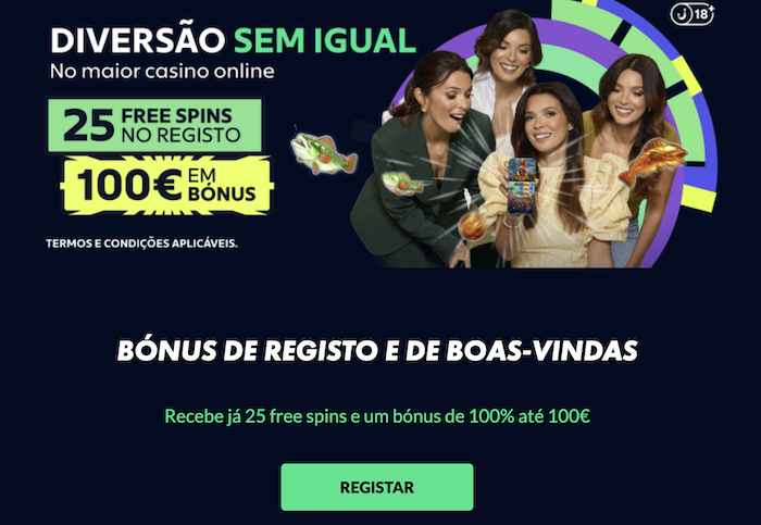 Ilustração dos diversos tipos de bónus disponíveis no Casino Solverde, incluindo bónus de depósito e free spins.