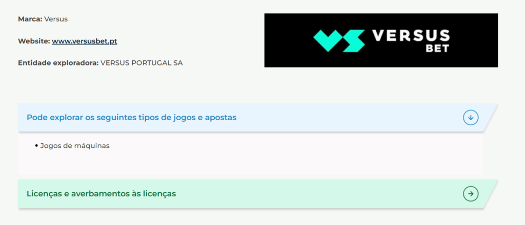 Licença SRIJ atribuída à VERSUSbet 