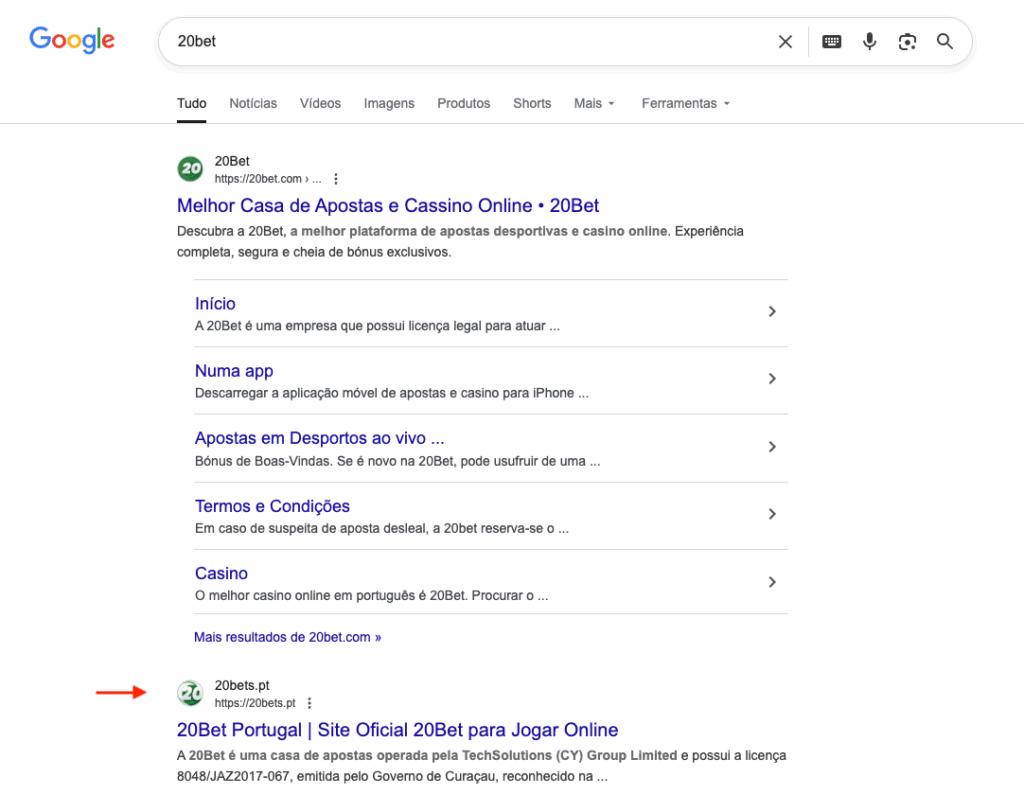 Páginas Falsas 20Bet