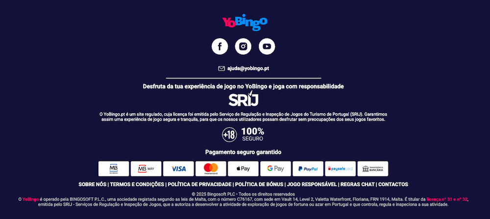 Selo SRIJ no YoBingo Online
