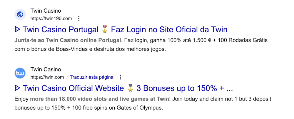 Páginas Falsas Twin Casino