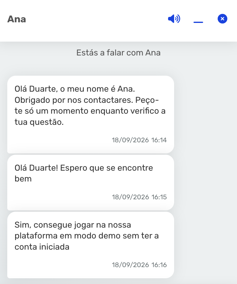 Apoio ao cliente Vincino