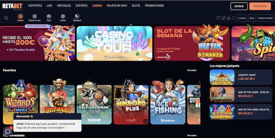 Retabet Casino em Espanha